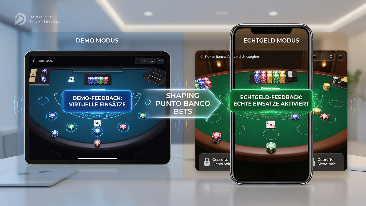 Touchscreen-Dynamik und Sensorfeedback bei live Punto Banco in deutschen Apps