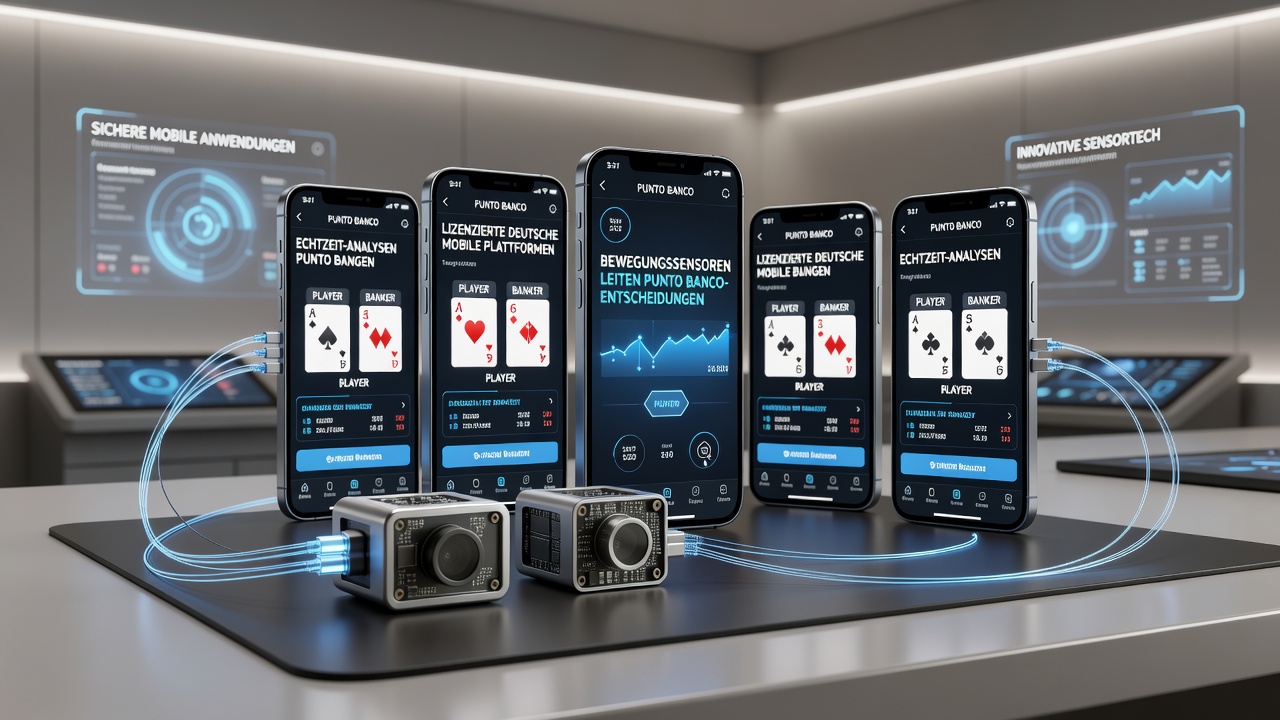Darstellung von Gerätebewegungssensoren in einer deutschen Punto Banco App