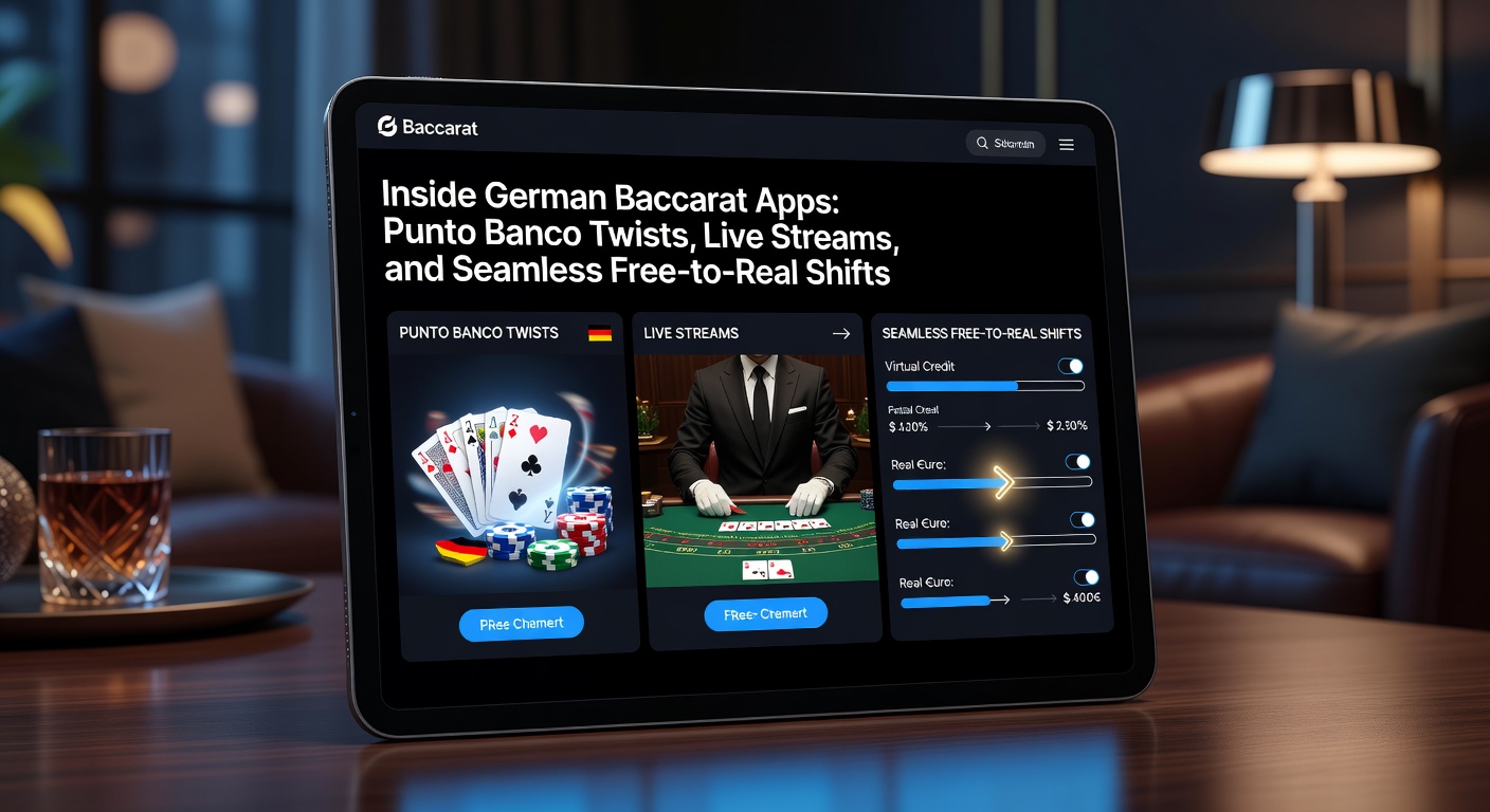 Live-Stream eines Punto Banco-Spiels in einer deutschen Baccarat-App mit Dealer und Chat-Funktion