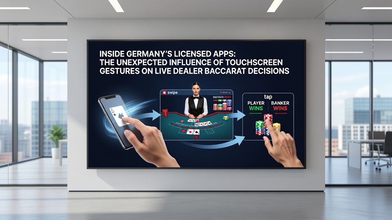 Innenansicht deutscher lizenzierter Apps: Der unerwartete Einfluss von Touchscreen-Gesten auf Live-Dealer-Baccarat-Entscheidungen