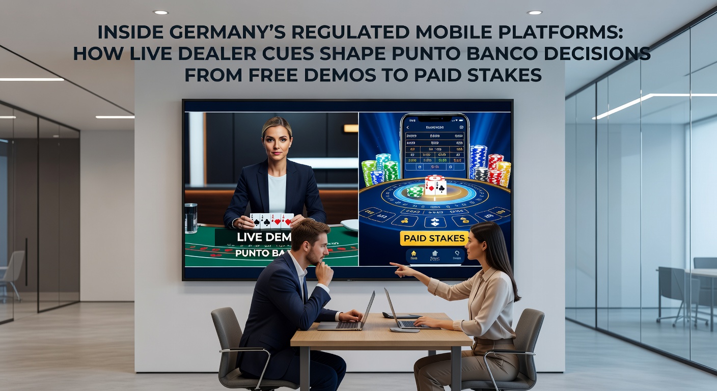 Live-Dealer an einem regulierten deutschen Mobile-Punto-Banco-Tisch mit sichtbaren Spielabläufen und Signalen