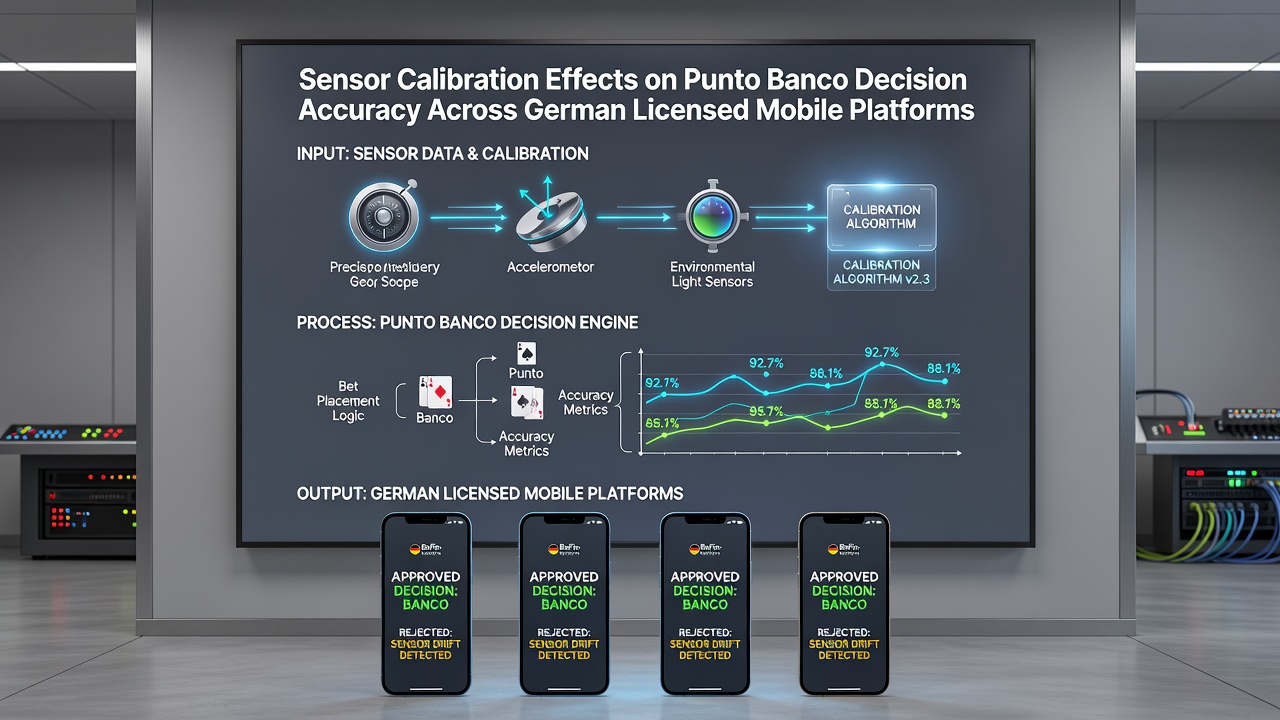 Comparison of calibrated versus uncalibrated sensor performance in punto banco mobile gameplay on German licensed platforms