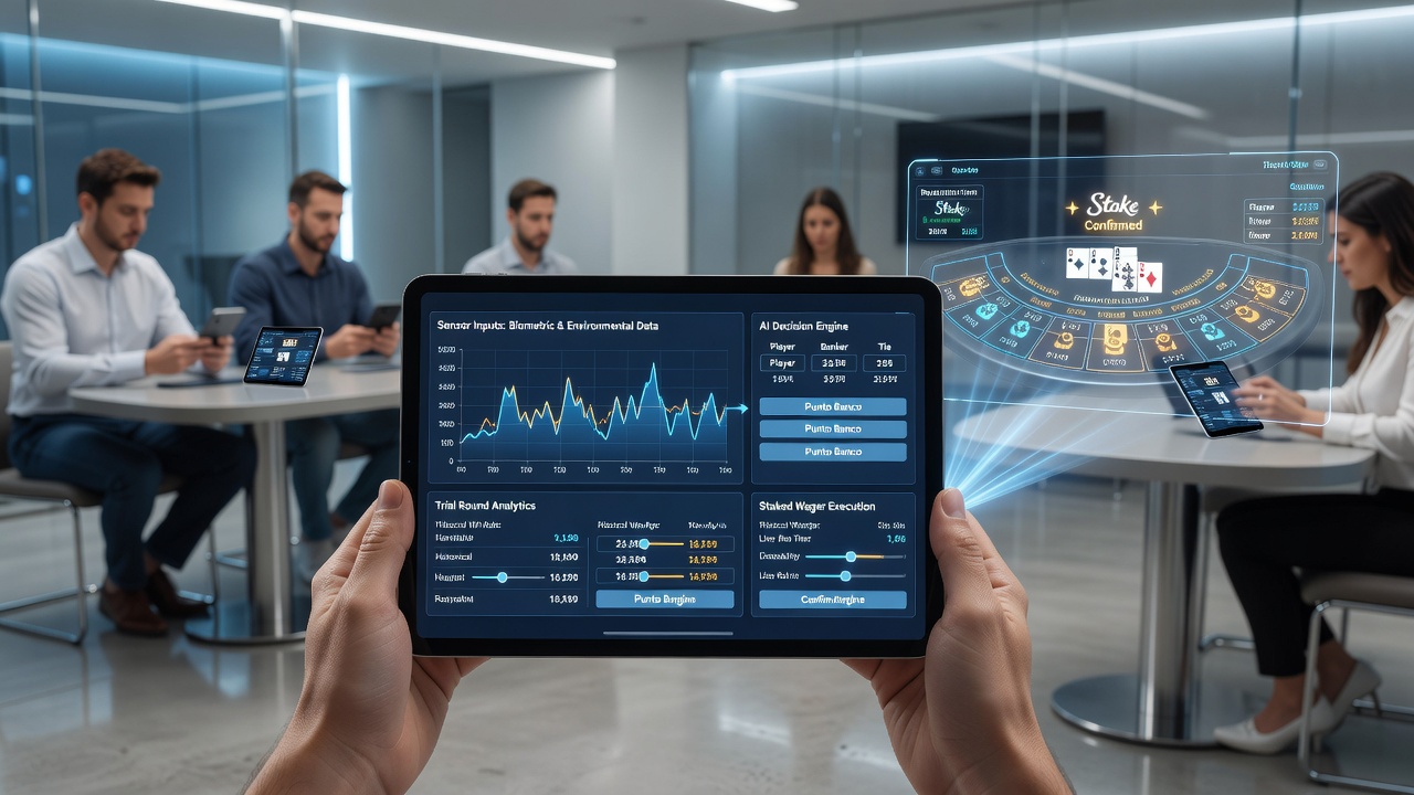 Touchscreen and sensor dynamics in Punto Banco mobile sessions