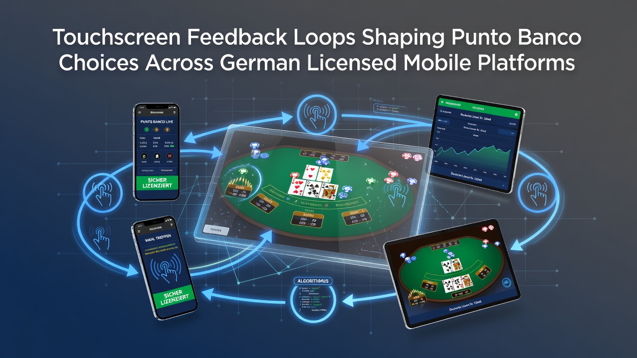 Touchscreen-Interaktionen bei Punto Banco in einer deutschen Casino-App